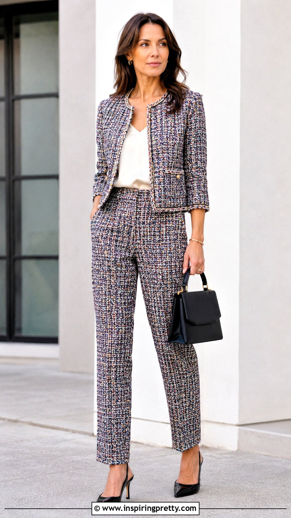 Tweed Jacket And Pants Set - 50 Top Pants Sets