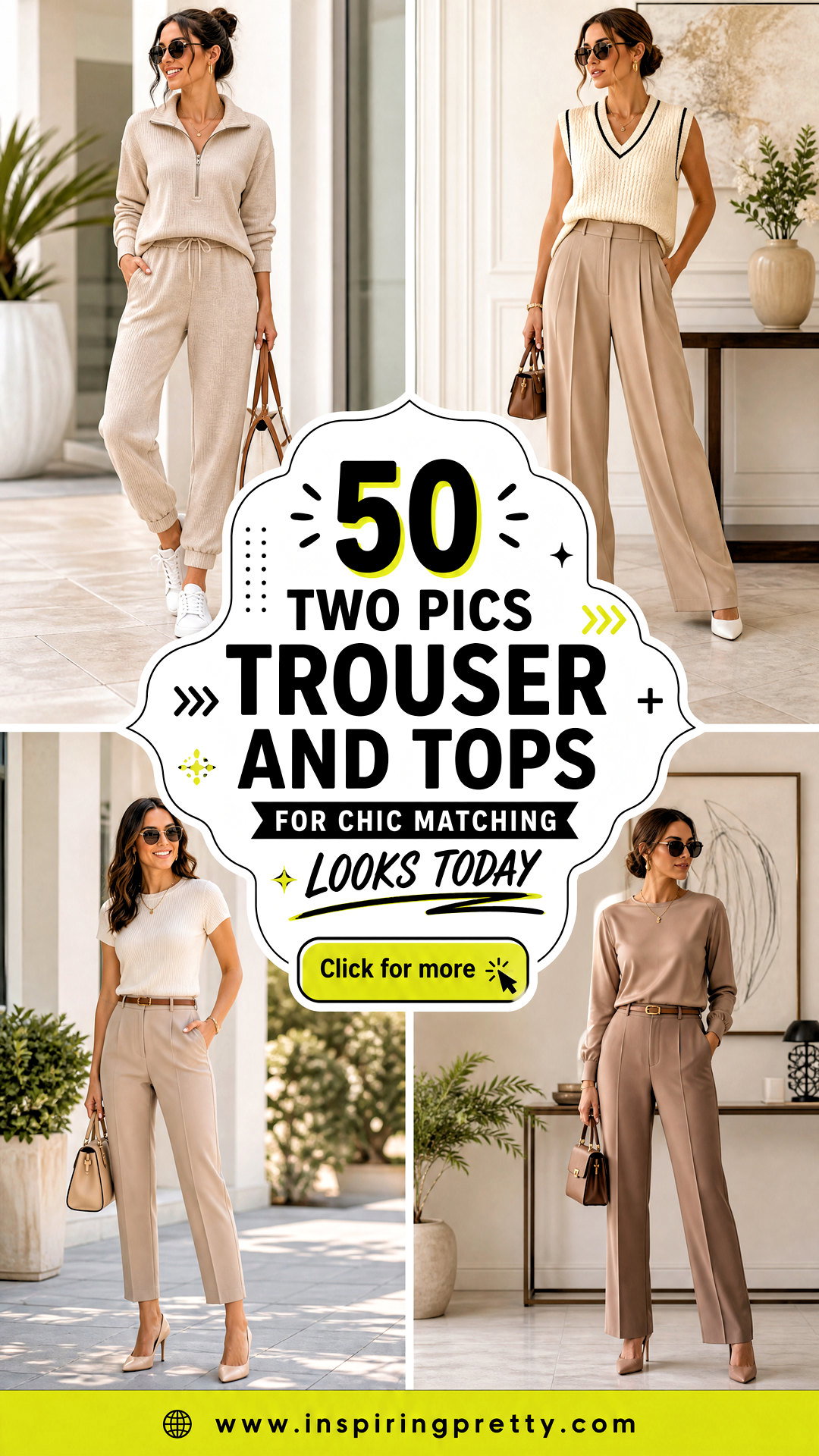 50 Two Pics Trouser and Tops for Chic Matching Looks Today - 50 Two Pics Trouser and Tops for Chic Matching Looks Today