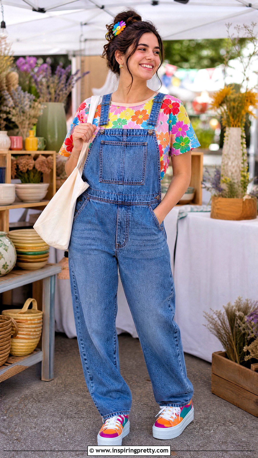 Tyler McGillivary Flower Top With Overalls - 20 Tyler Mcgillivary Flower Top outfit ideas