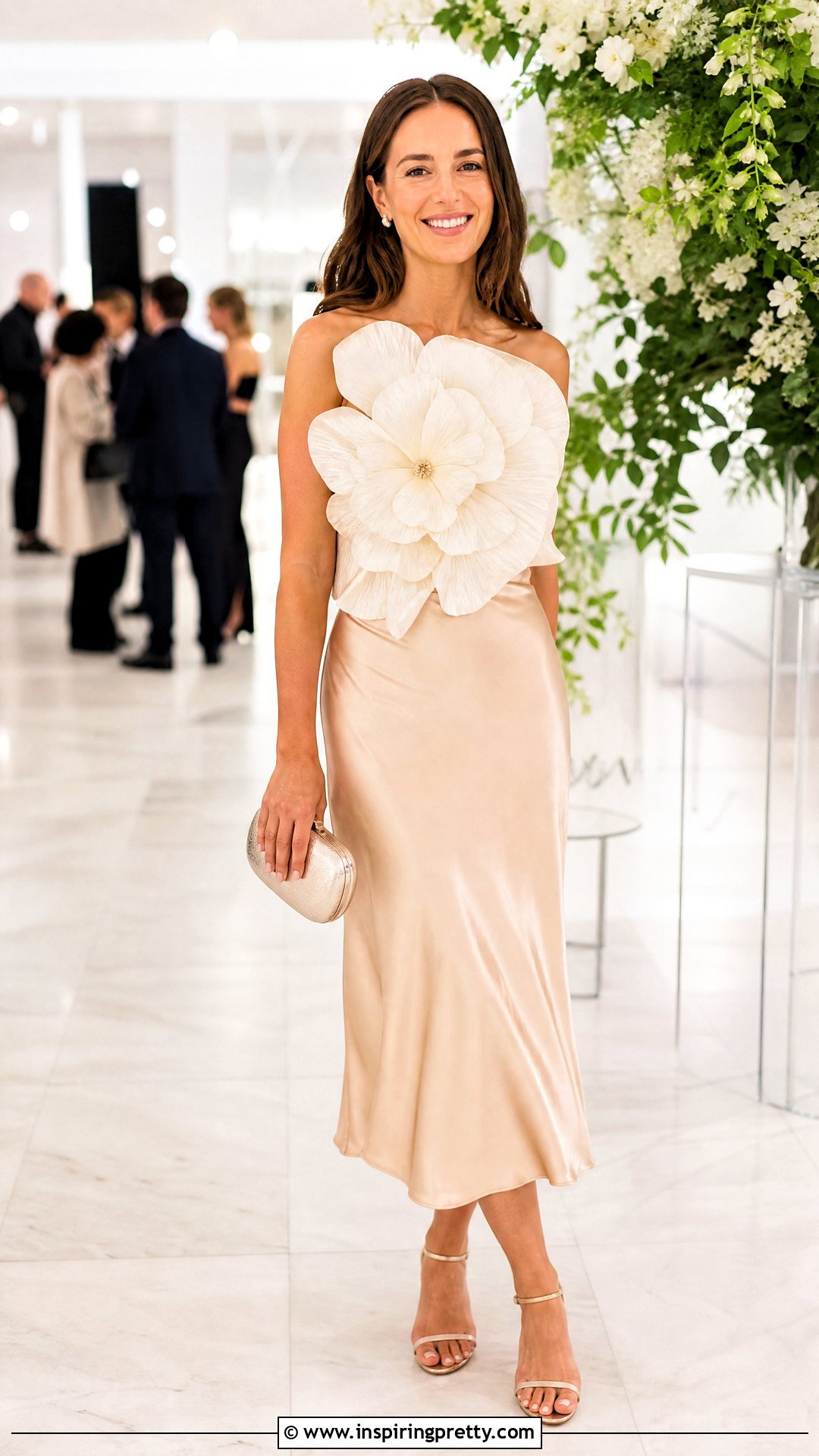 Tyler McGillivary Flower Top With Satin Slip Skirt - 20 Tyler Mcgillivary Flower Top outfit ideas