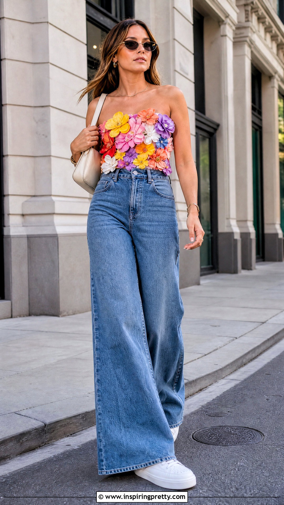 Tyler McGillivary Flower Top With Wide Leg Jeans - 20 Tyler Mcgillivary Flower Top outfit ideas