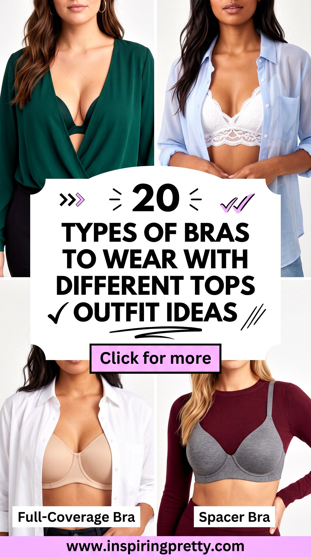 20 Types of Bras to Wear With Different Tops Outfit Ideas Guide - 20 Types of Bras to Wear With Different Tops Outfit Ideas Guide