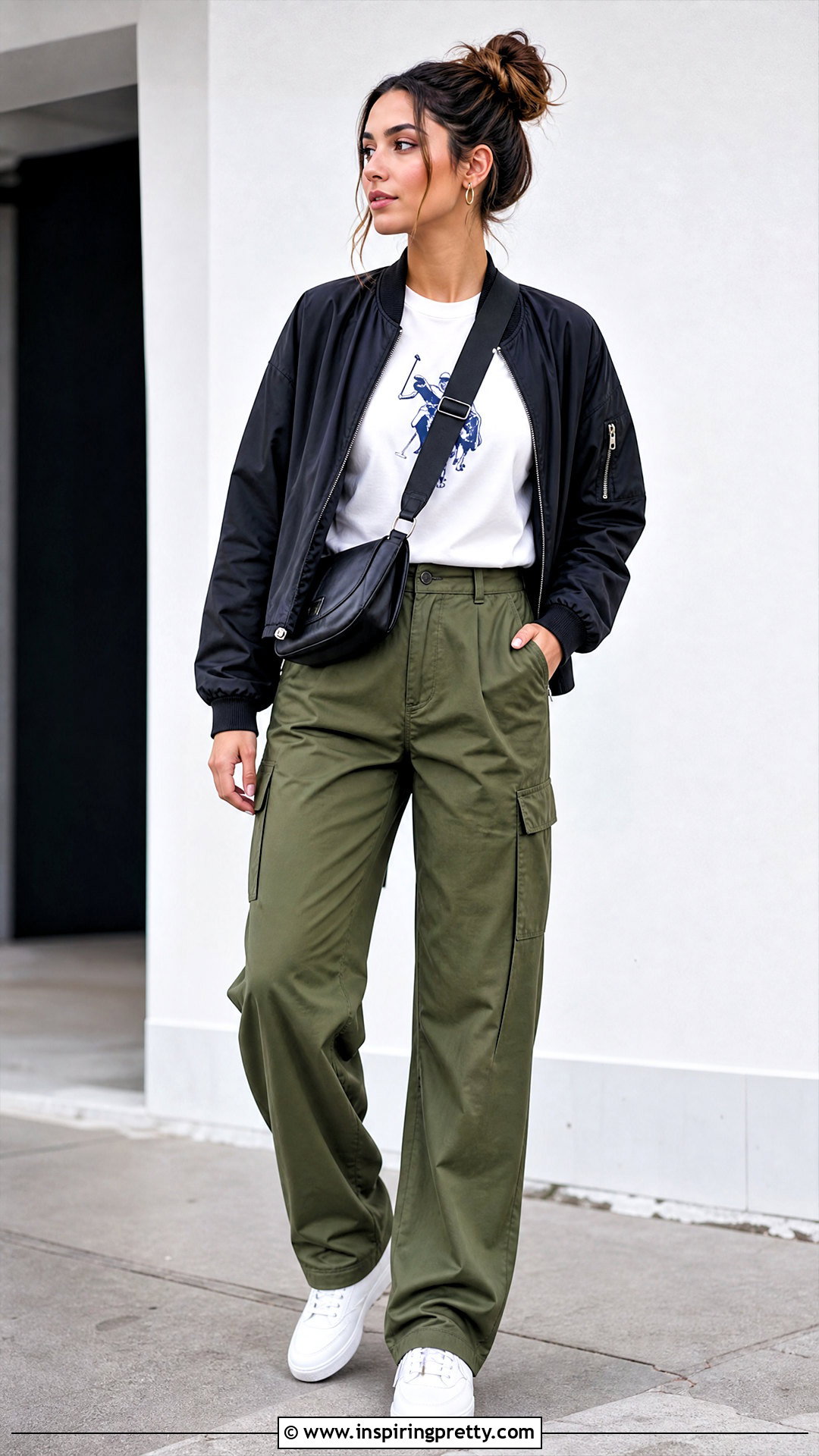 U S Polo Assn Graphic T Shirt With Cargo Pants - 20 us polo assn tops outfit ideas