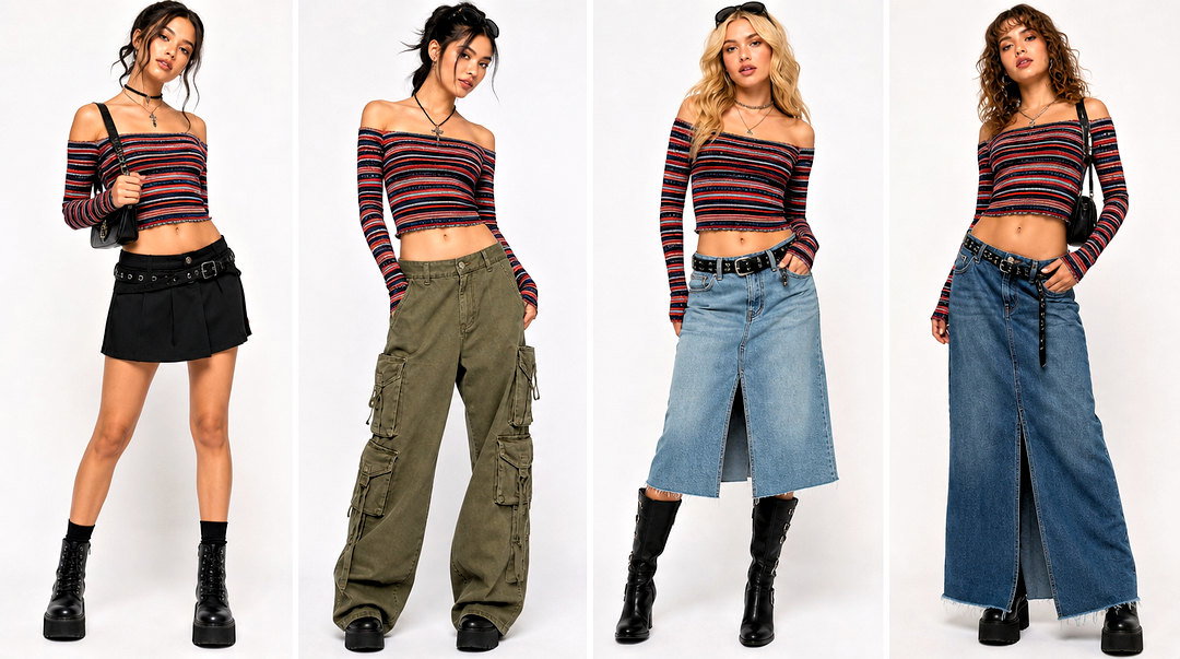 20 UNIF Melody Top Outfit Ideas for Cool-Girl Party Looks