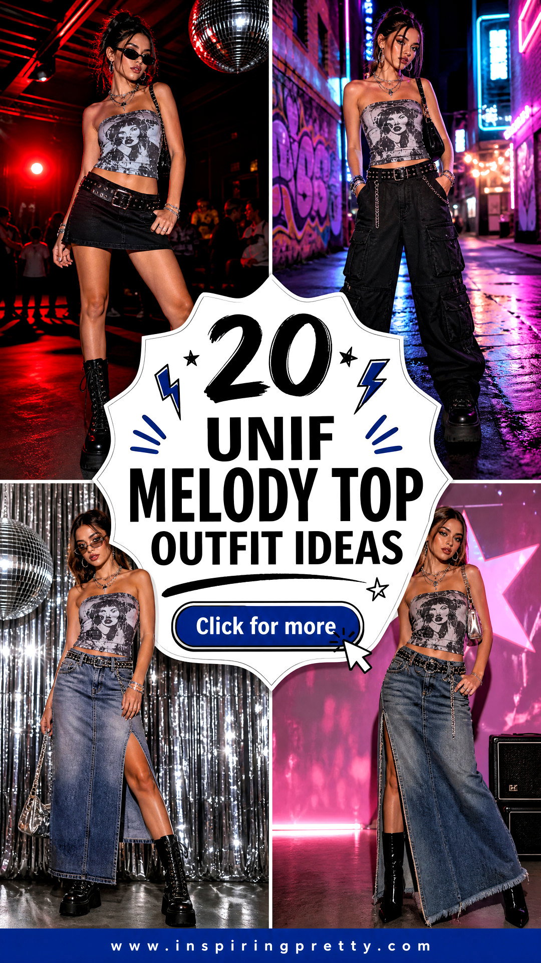 20 UNIF Melody Top Outfit Ideas for Cool-Girl Party Looks - 20 UNIF Melody Top Outfit Ideas for Cool-Girl Party Looks