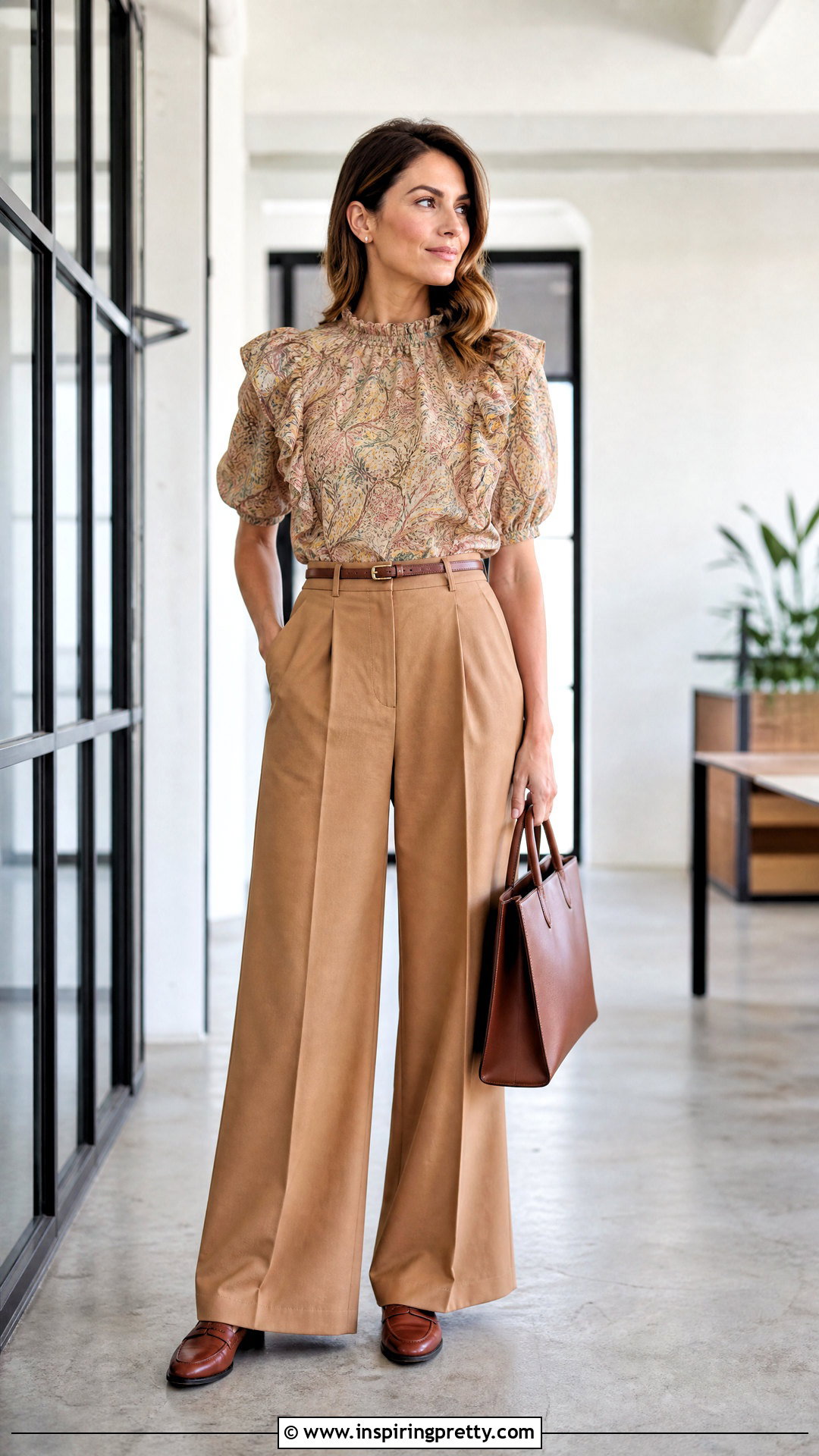 Ulla Johnson Ruffle Top With Wide Leg Trousers And Loafers - 20 ulla johnson ruffle top outfit ideas
