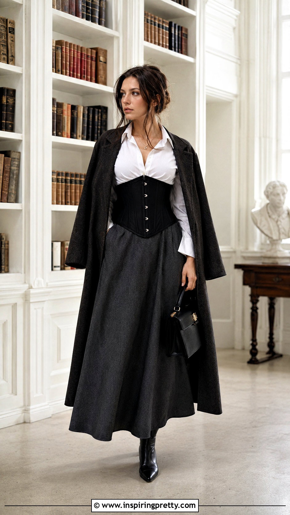 Underbust Corset And Long Skirt Outfit - 50 corset top and skirt outfit ideas