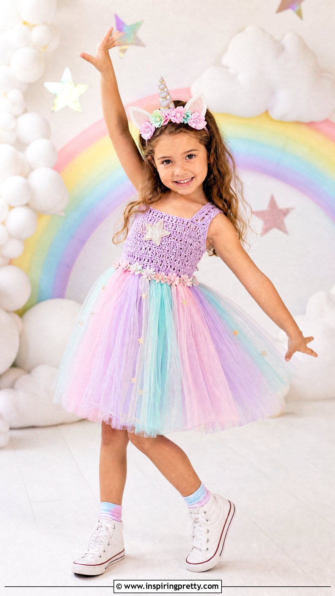 Unicorn Crochet Tutu Top Dress - 20 crochet tutu top ideas