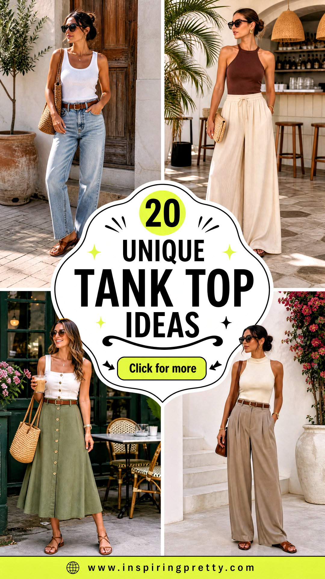 20 Unique Tank Top Ideas for Standout Warm-Weather Outfits - 20 Unique Tank Top Ideas for Standout Warm-Weather Outfits