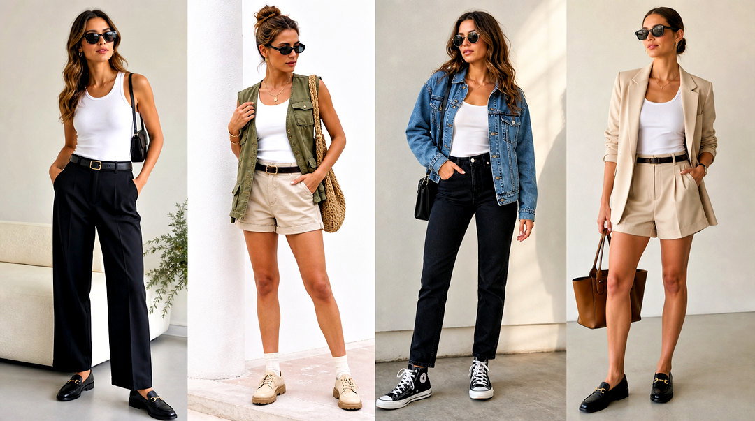 20 Unisex White Tank Top Outfit Ideas for Easy Everyday Style