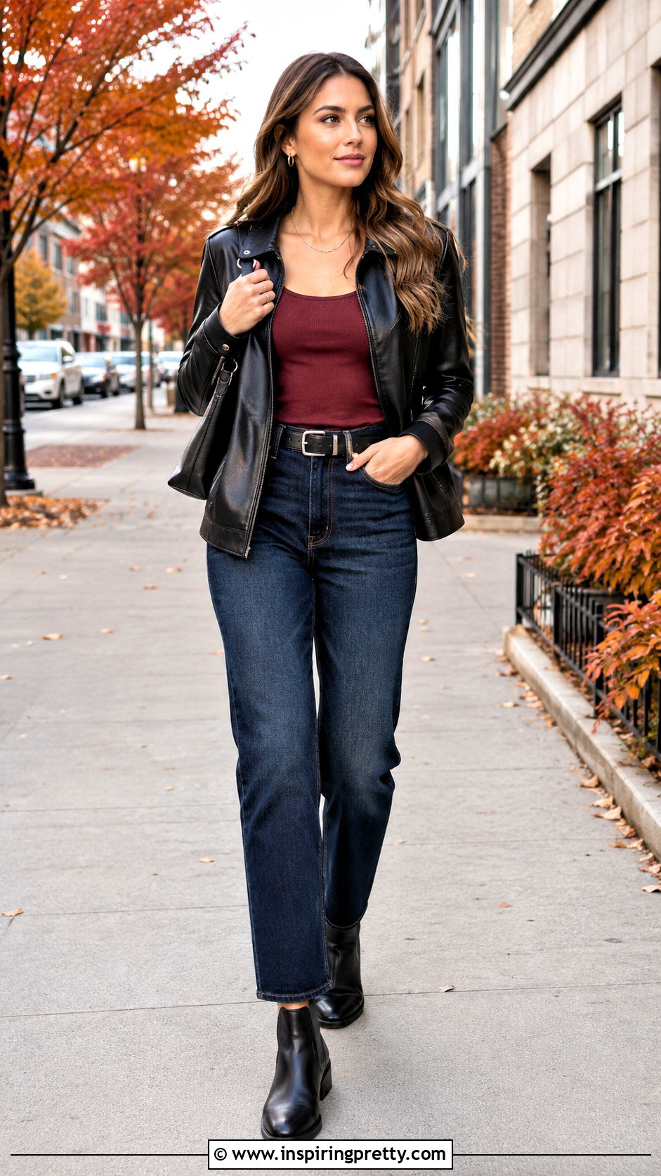 Universal Thread Tank Top With Leather Jacket And Jeans - 20 universal thread tank top outfit ideas
