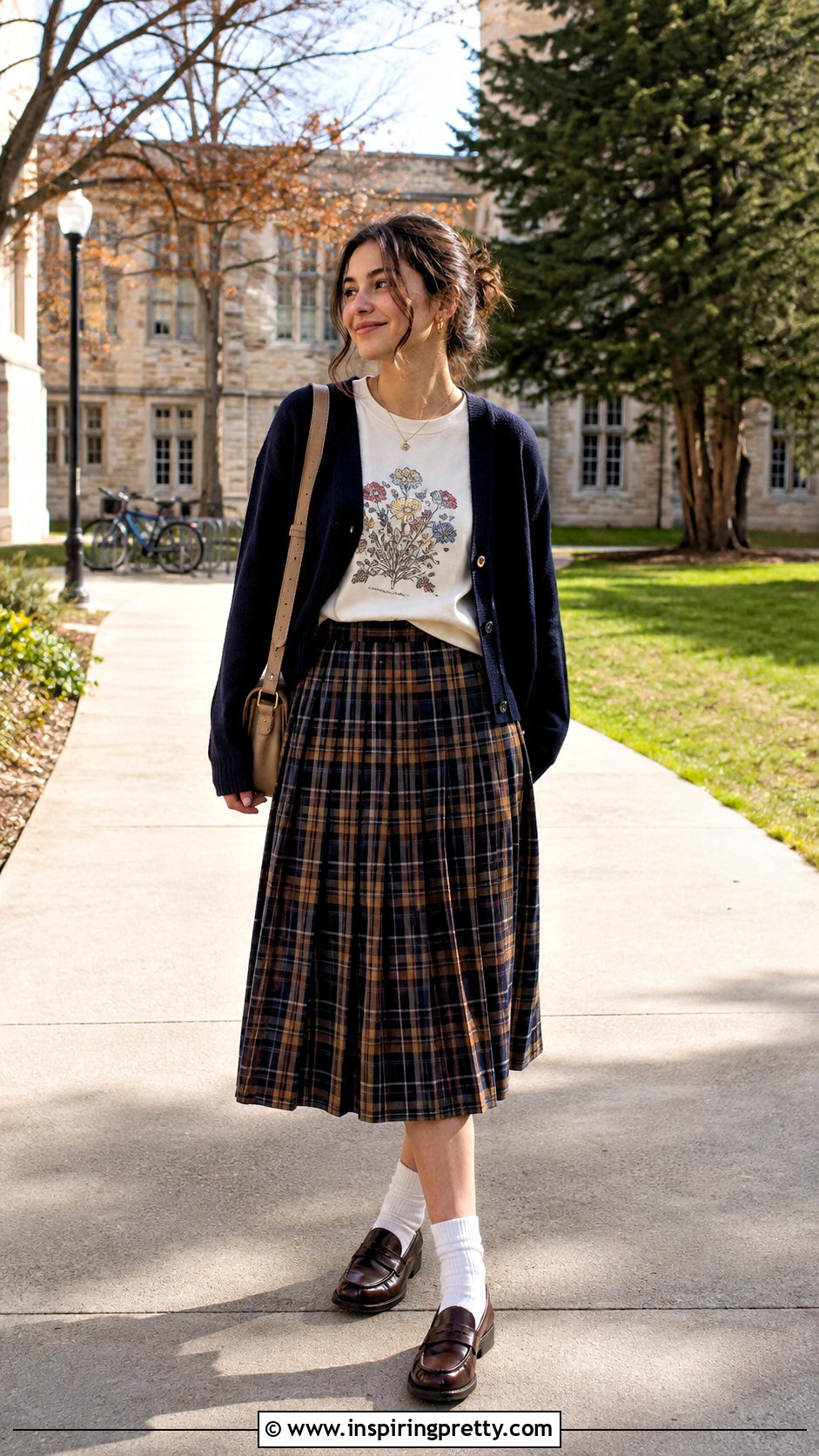 Urban Outfitters Floral Graphic Tee With Plaid Skirt - 25 Urban Outfitters Floral Tops