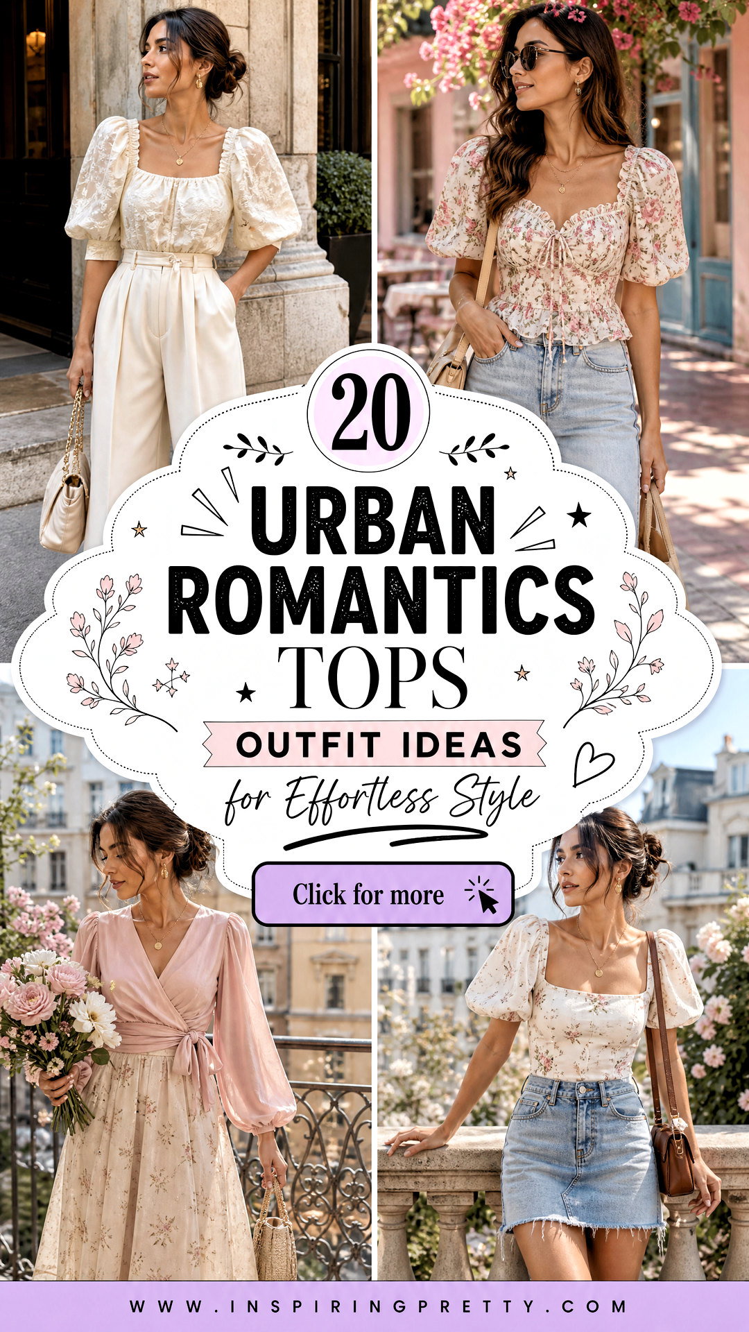 20 Urban Romantics Tops Outfit Ideas for Effortless Style - 20 Urban Romantics Tops Outfit Ideas for Effortless Style