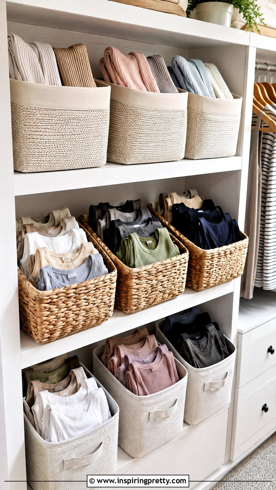 Use Shower Curtain Rings For Tank Tops - how to store tank tops how to organize (25 ways)