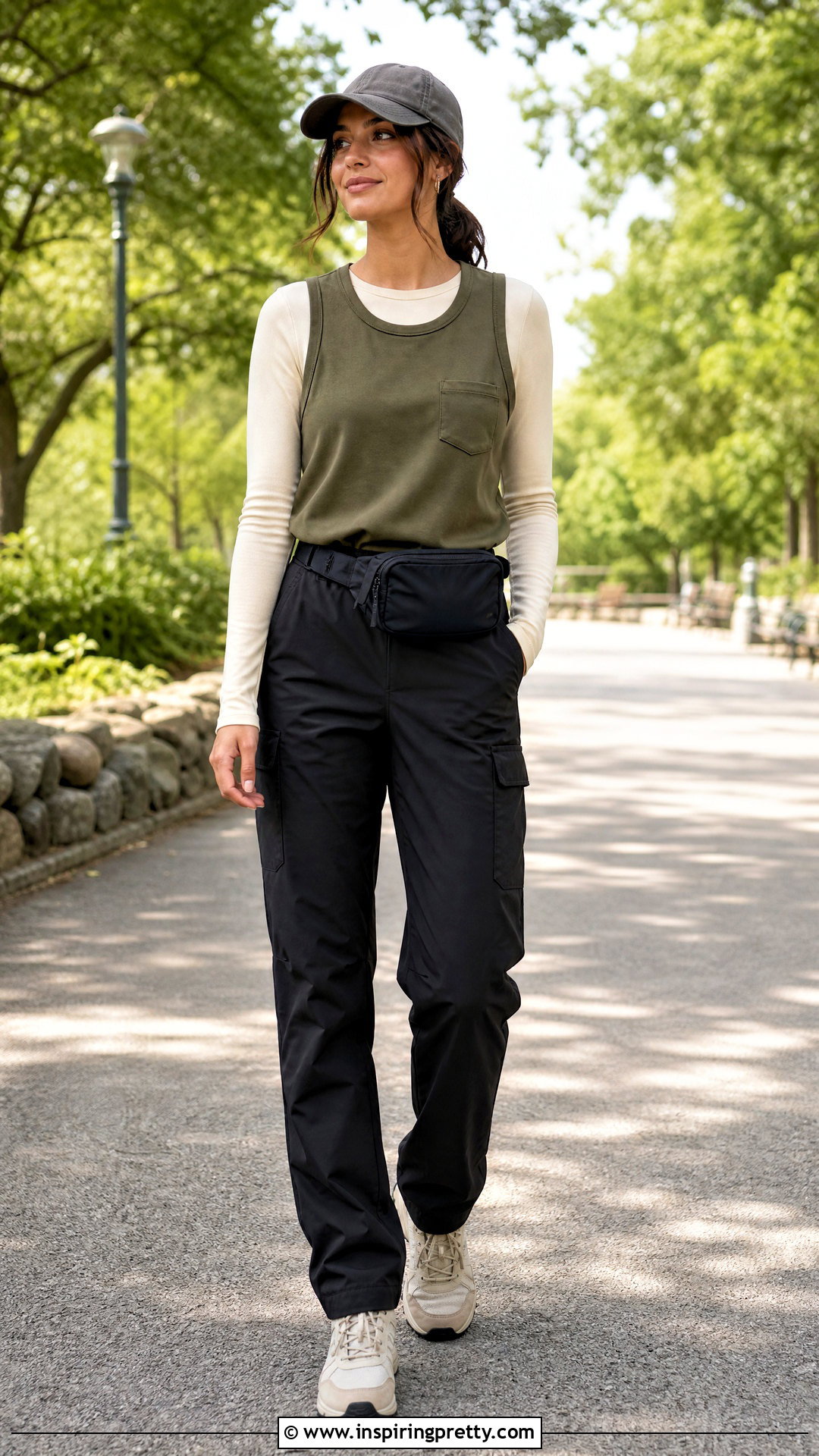 Utility Tank Top Over Long Sleeve T Shirt Outfit - 50 tank top over shirt outfit ideas