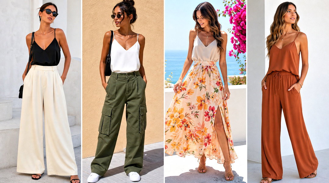20 V Neck Spaghetti Strap Tank Top Outfit Ideas for Summer