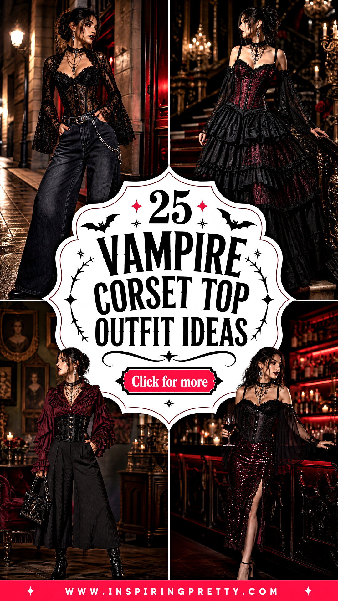 25 Vampire Corset Top Outfit Ideas for a Gothic Night Out - 25 Vampire Corset Top Outfit Ideas for a Gothic Night Out