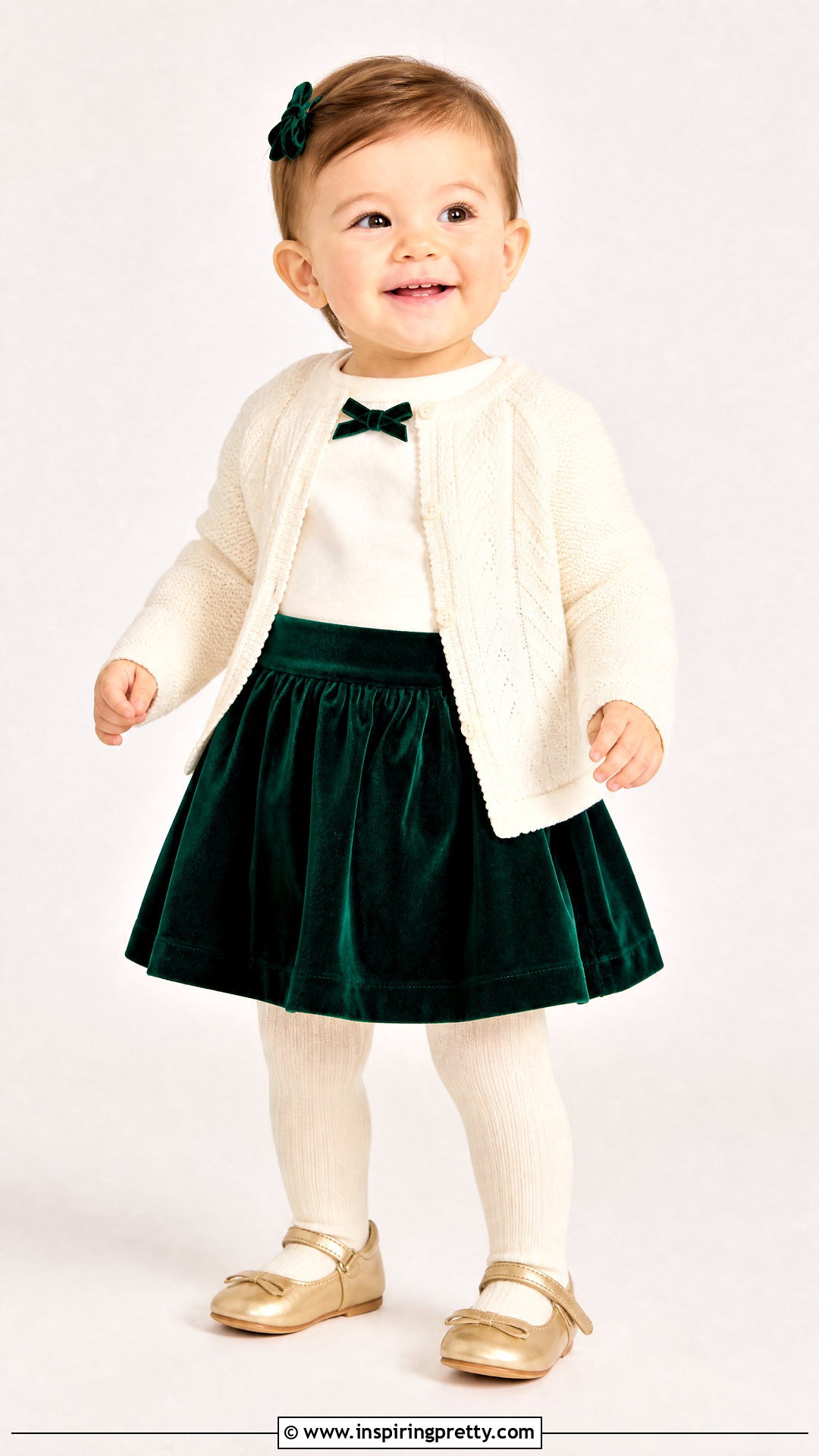 Velvet Baby Skirt Top Set - 50 baby skirt top designs