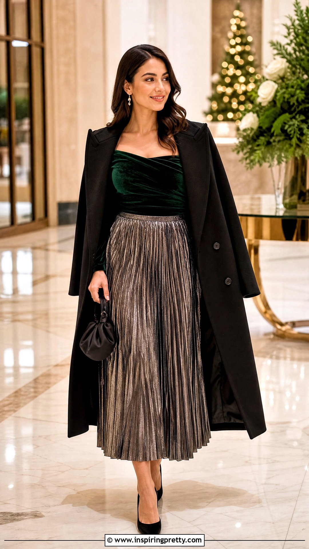 Velvet Off Shoulder Top With Metallic Skirt - 50 off shoulder top with skirt outfit ideas