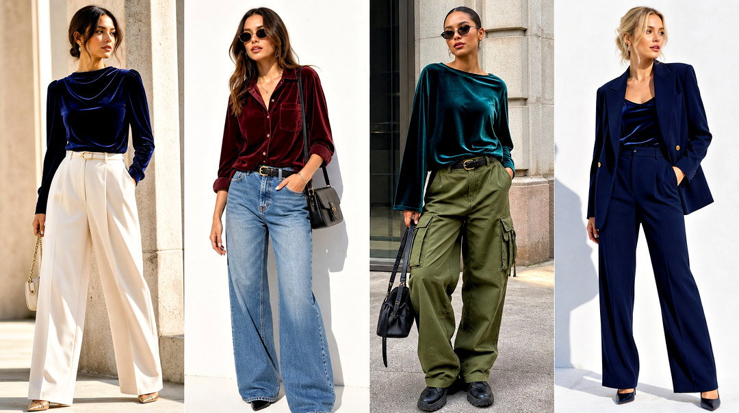 20 Velvet Top Autumn Fashion Ideas for Cozy Chic Outfits