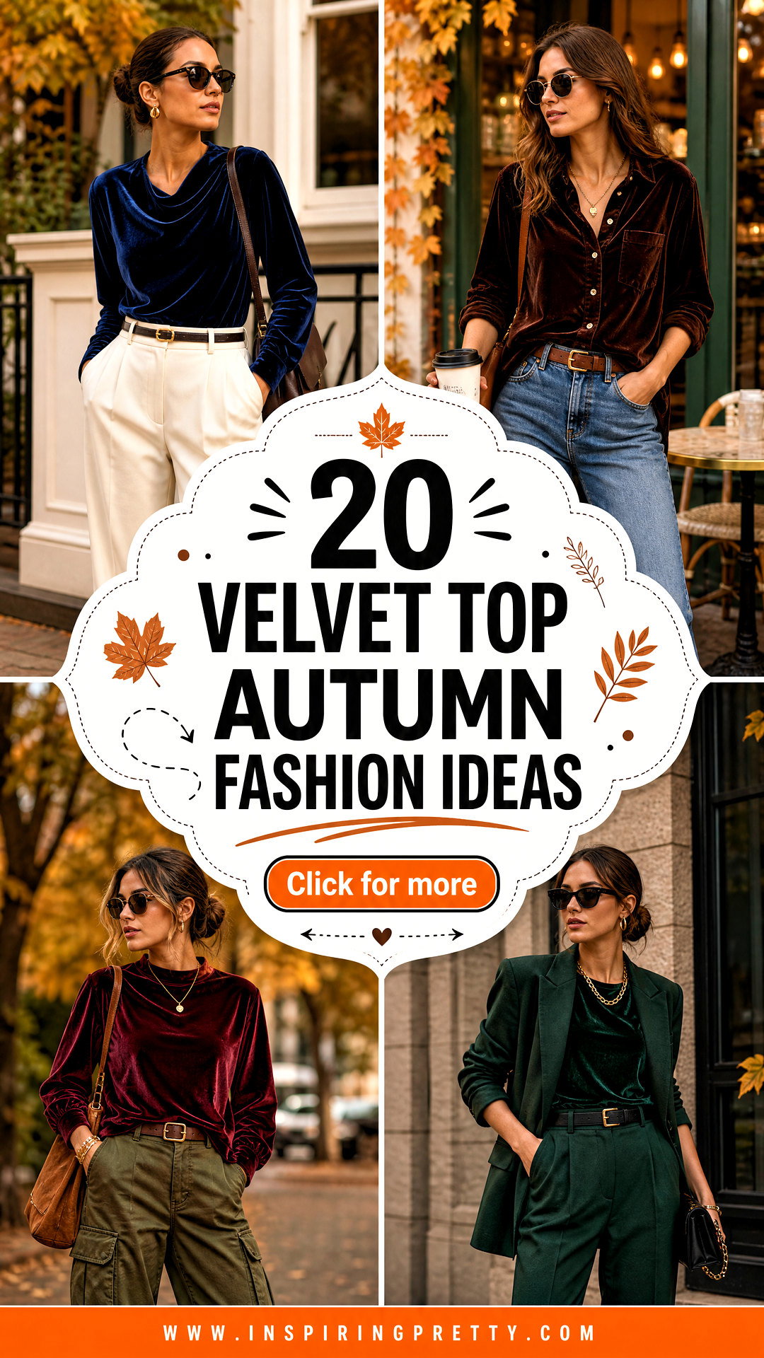 20 Velvet Top Autumn Fashion Ideas for Cozy Chic Outfits - 20 Velvet Top Autumn Fashion Ideas for Cozy Chic Outfits