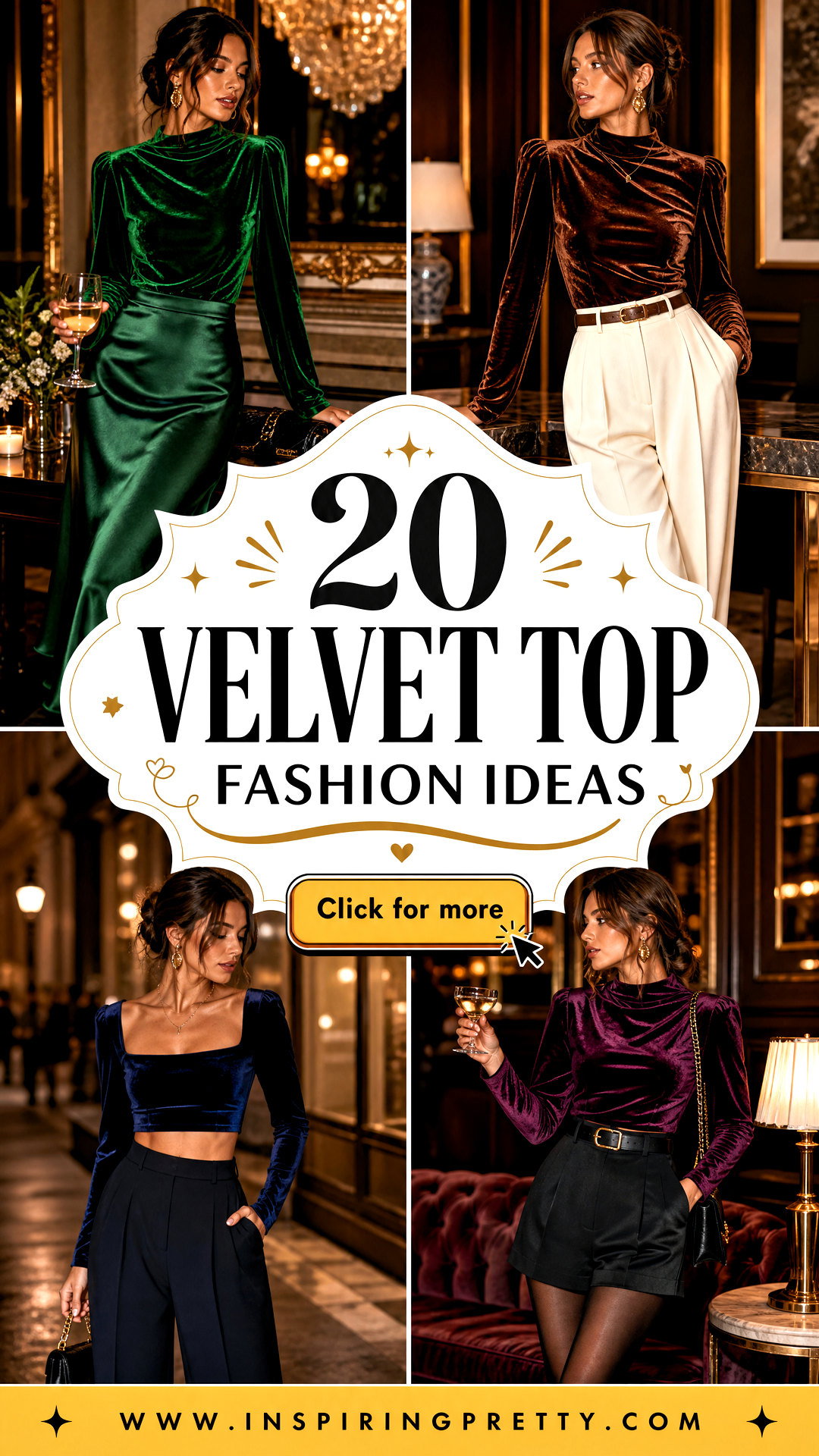 20 Velvet Top Fashion Ideas for Polished Evening Looks Now - 20 Velvet Top Fashion Ideas for Polished Evening Looks Now