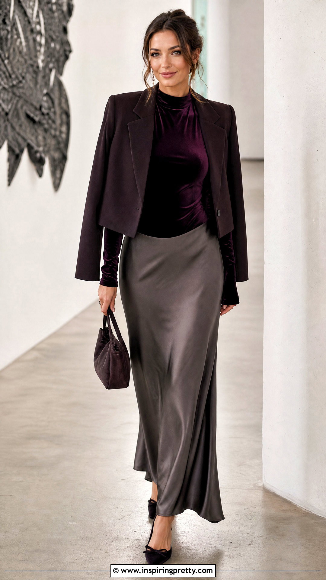 Velvet Top With Slip Skirt - what to wear with a velvet top (25 ways)