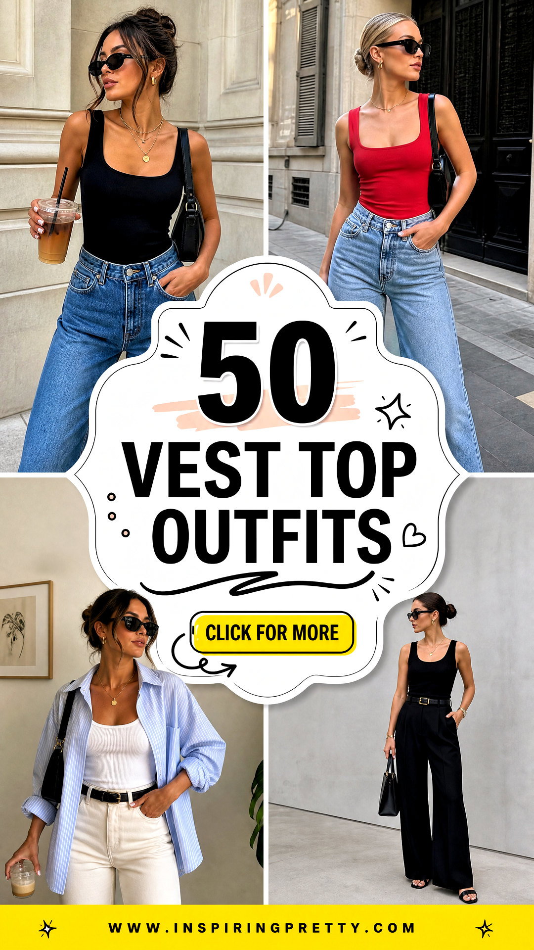 50 Vest Top Outfits for Fresh Effortless Layered Looks - 50 Vest Top Outfits for Fresh, Effortless Layered Looks