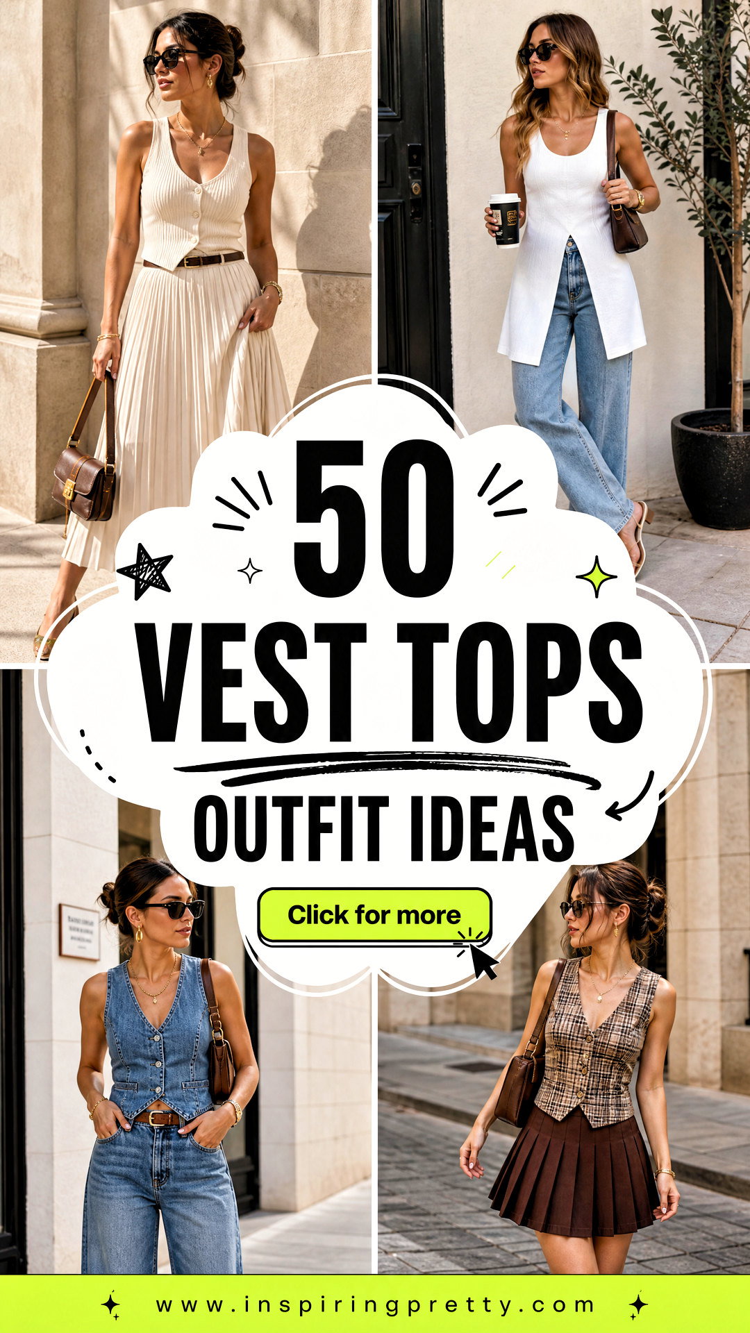 50 Vest Tops Outfit Ideas for Chic Effortless Layering - 50 Vest Tops Outfit Ideas for Chic, Effortless Layering