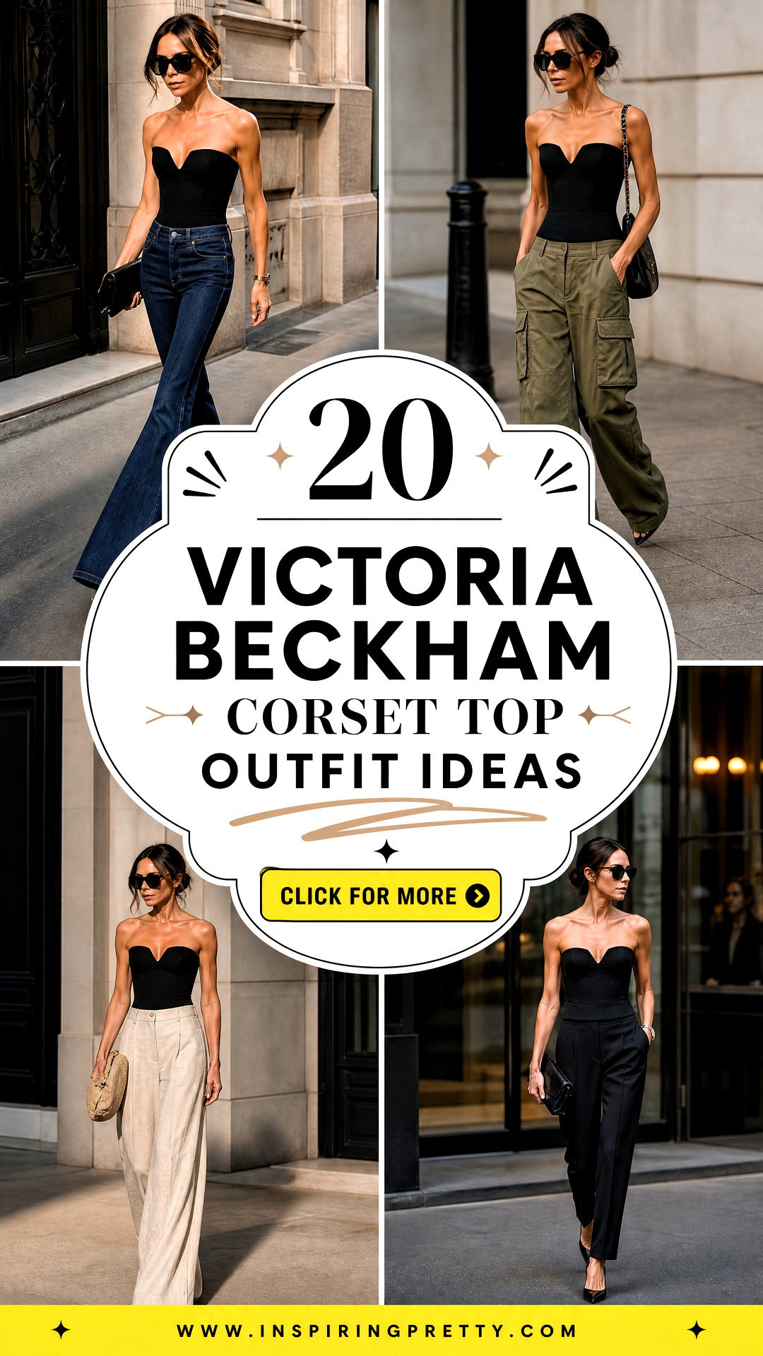 20 Victoria Beckham Corset Top Outfit Ideas for Sleek Nights - 20 Victoria Beckham Corset Top Outfit Ideas for Sleek Nights