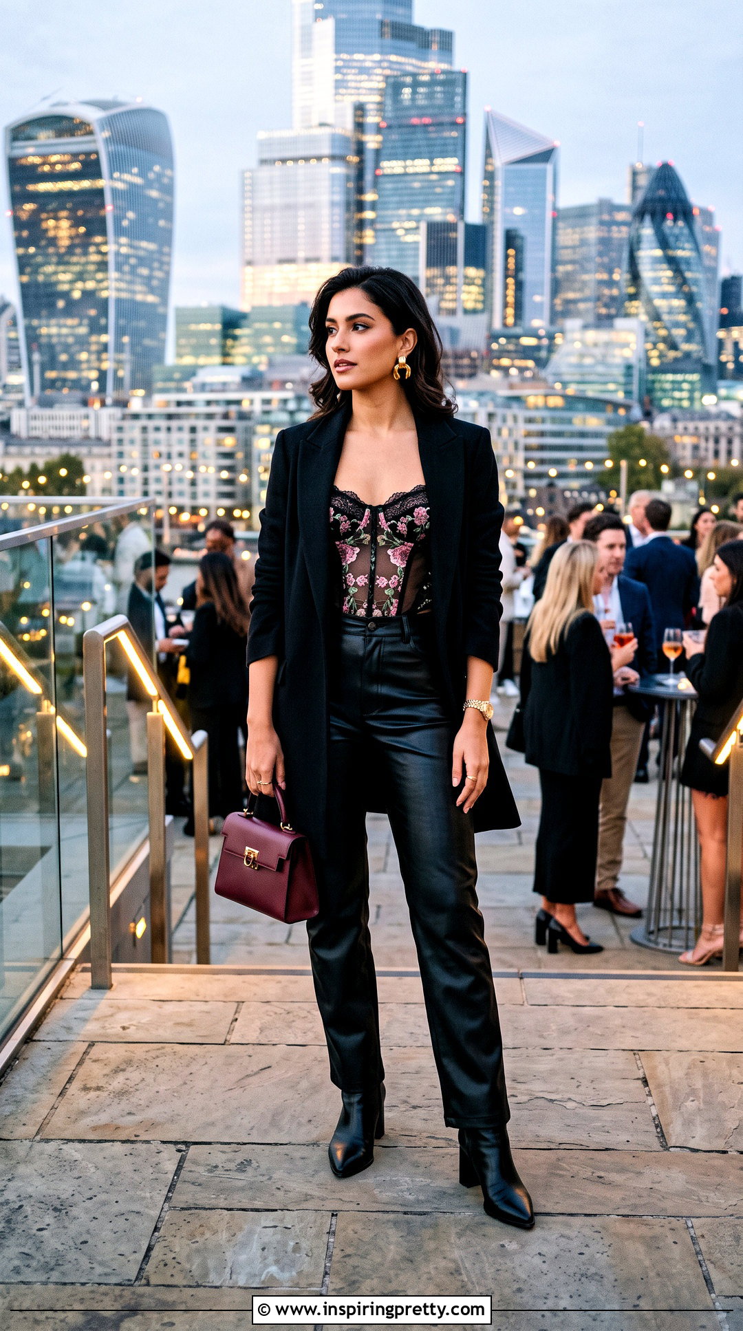 Victoria Secret Floral Corset Top With Leather Pants - 20 victoria secret floral corset top outfit ideas