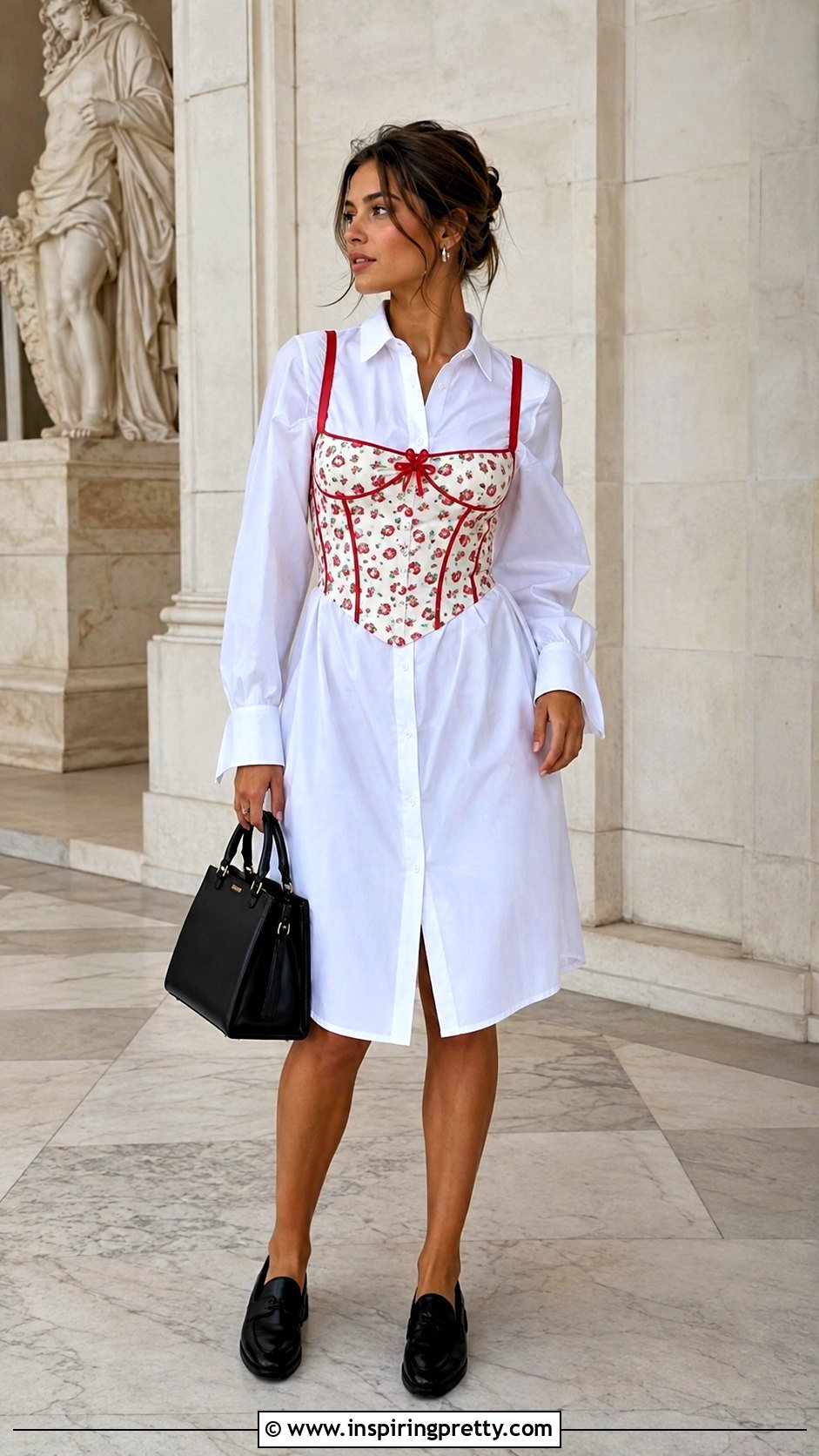 Victoria Secret Strawberry Corset Top Over A Shirt Dress - 25 victoria secret strawberry corset top outfit ideas