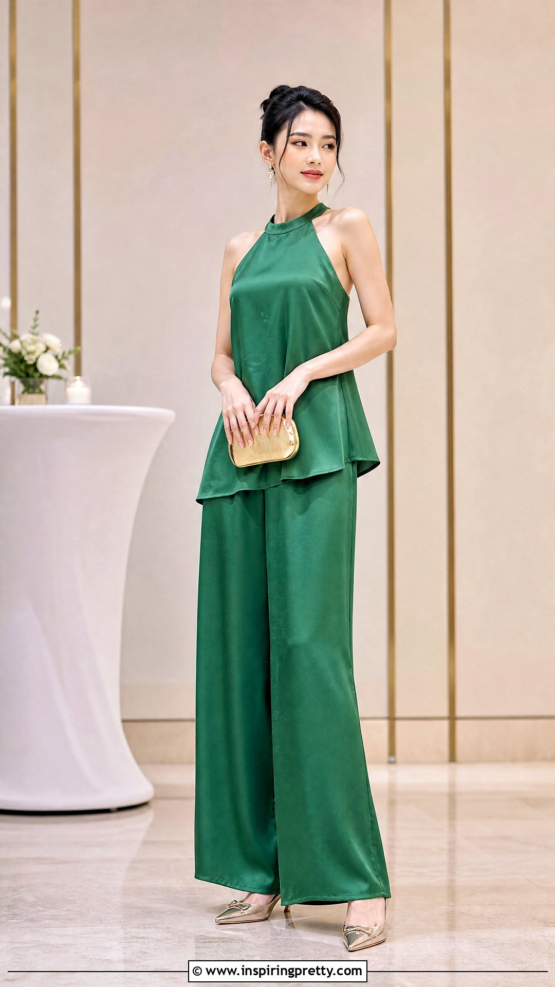 Vietnamese Halter Top With Matching Silk Pants - 25 vietnamese halter top outfit ideas