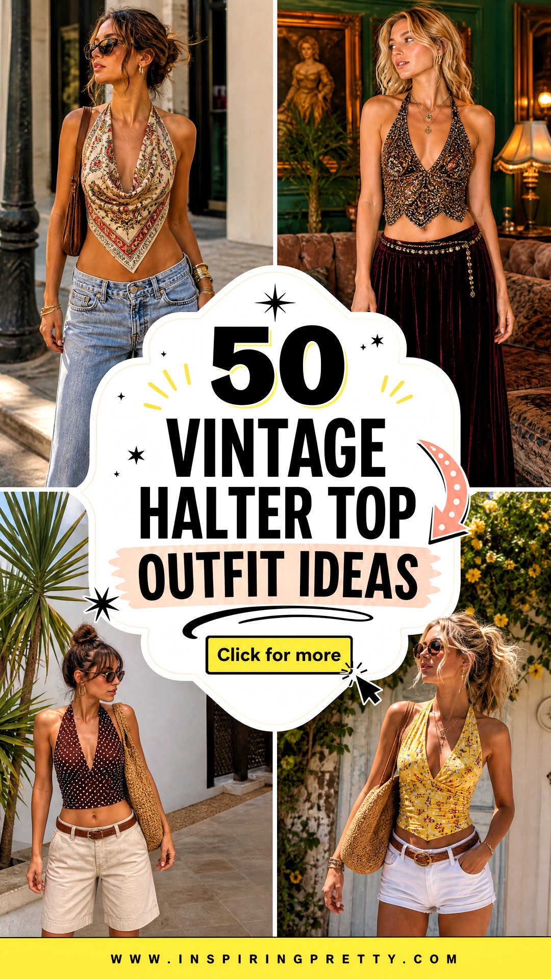 50 Vintage Halter Top Outfit Ideas for Timeless Retro Style - 50 Vintage Halter Top Outfit Ideas for Timeless Retro Style