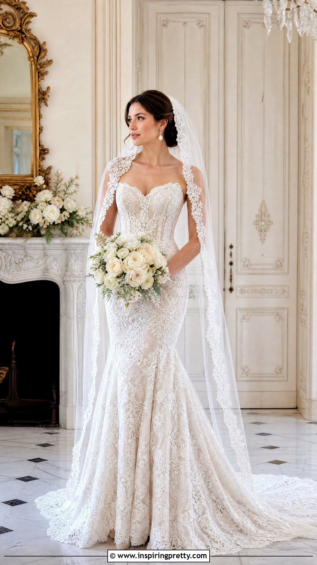 Vintage Lace Mermaid Wedding Dress With Corset Top - 25 Mermaid Wedding Dress With Corset Top outfit ideas
