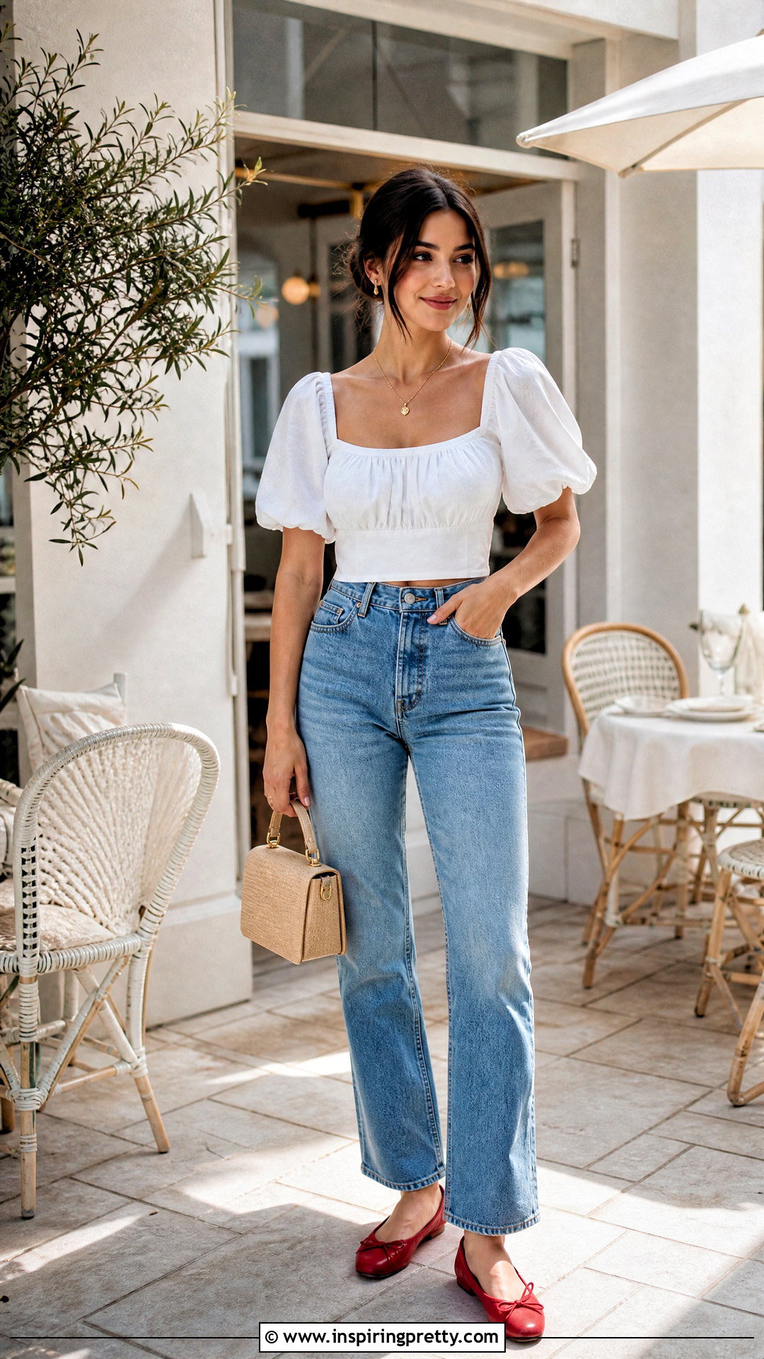 Vintage Milkmaid Top Outfit - 50 vintage tops outfit ideas