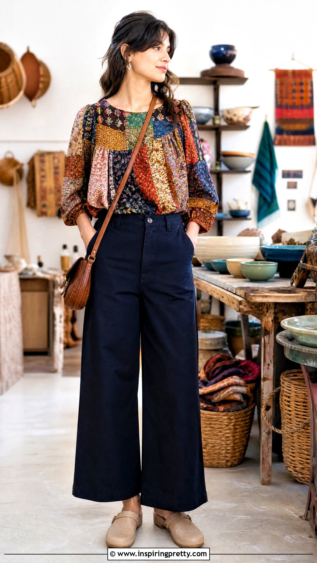 Vintage Patchwork Top Outfit - 50 vintage tops outfit ideas