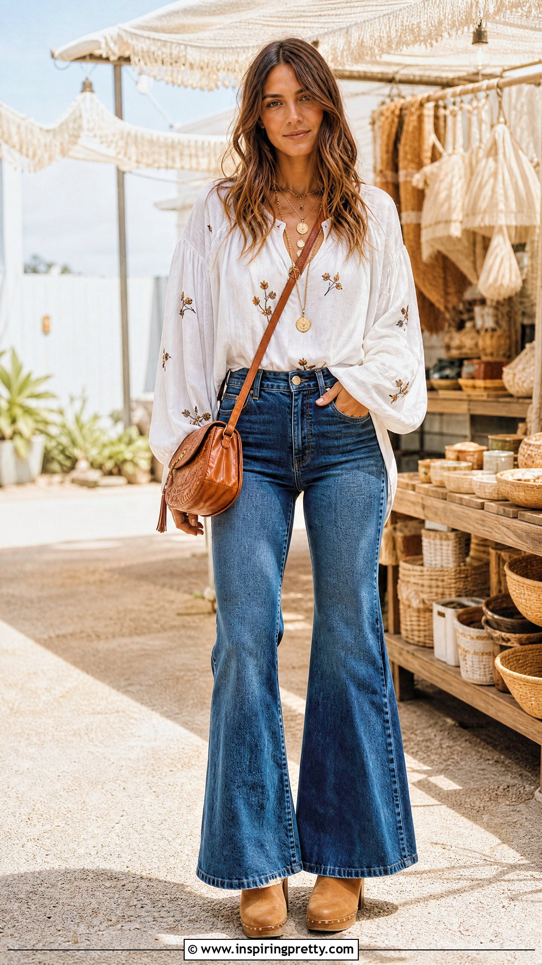 Vintage Peasant Blouse Outfit - 50 vintage tops outfit ideas