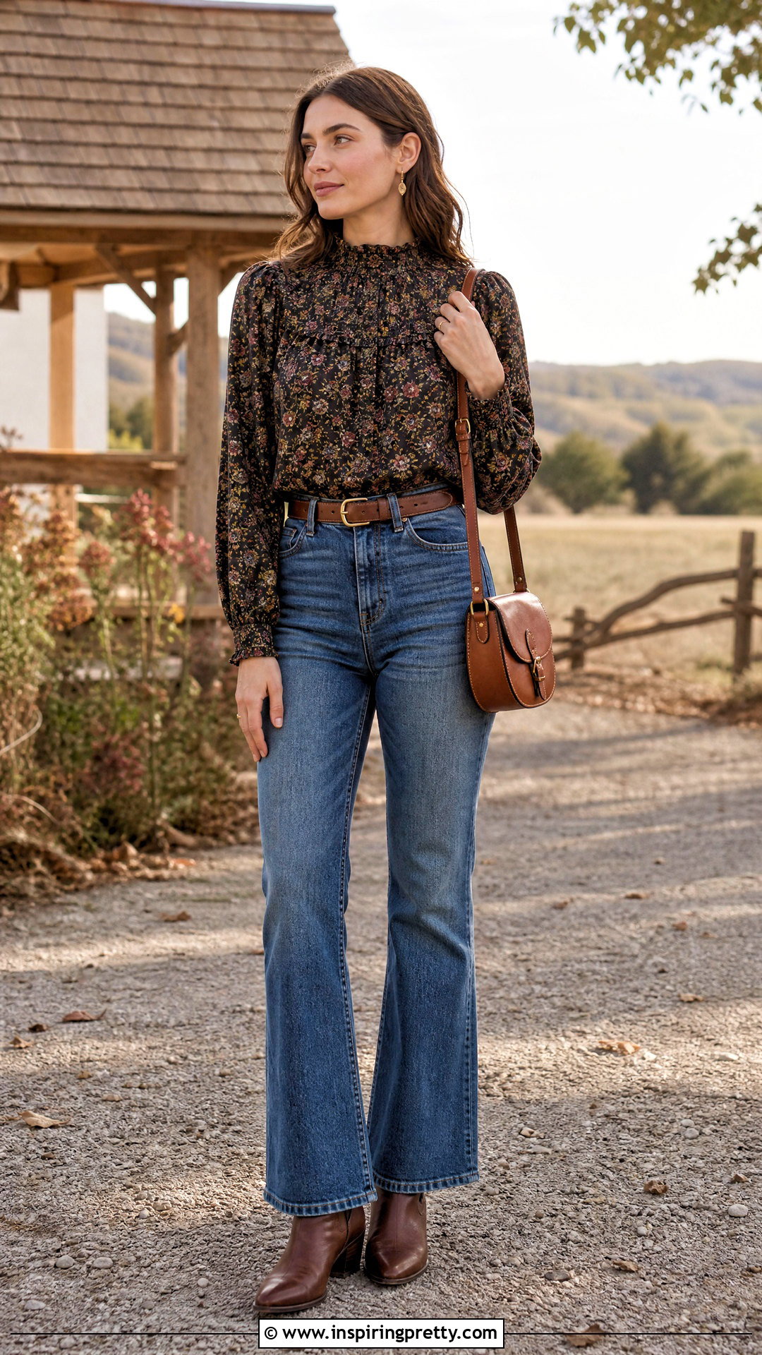 Vintage Prairie Blouse Outfit - 50 vintage tops outfit ideas