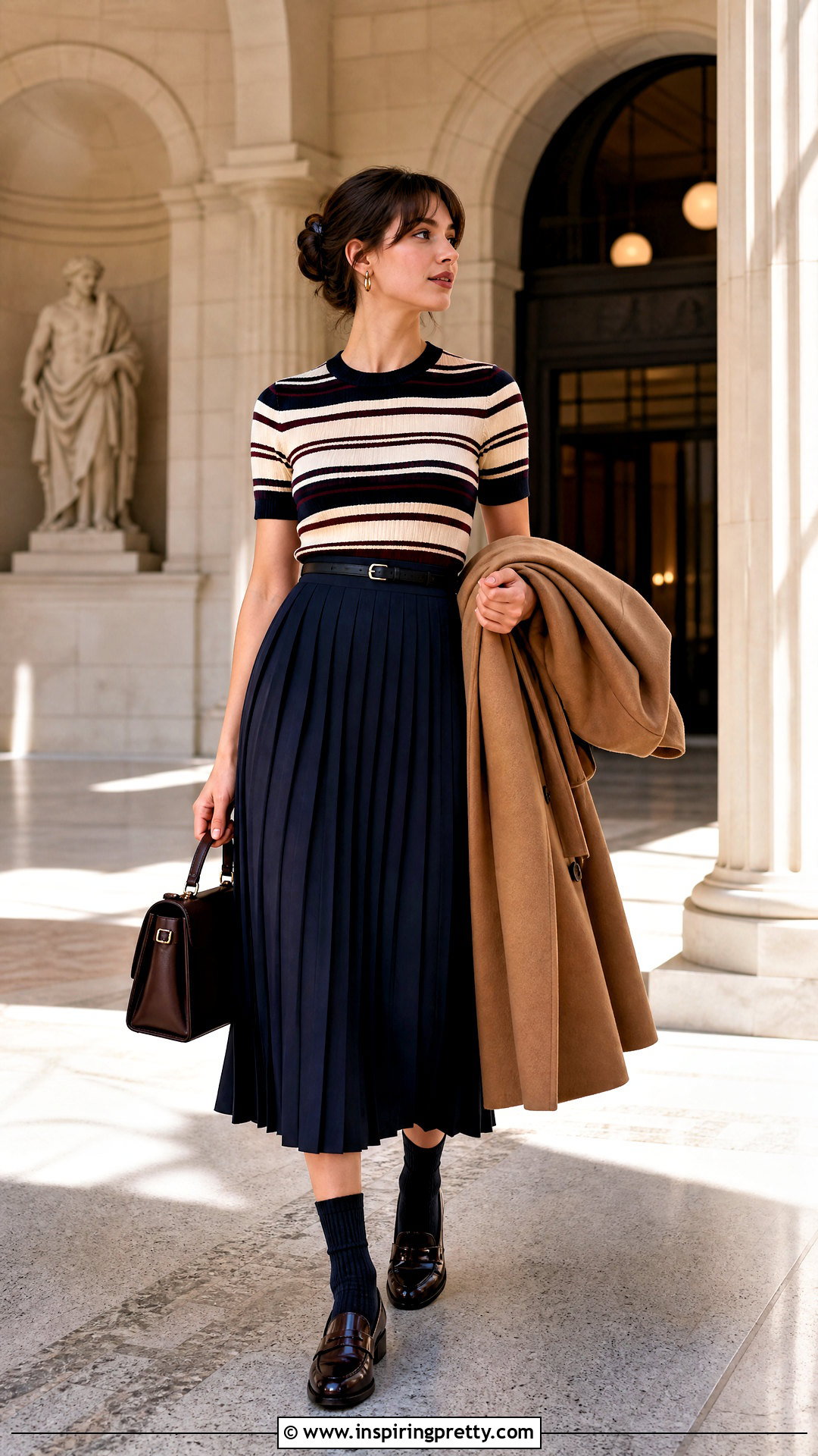 Vintage Suzie Knit Top With Pleated Skirt - 20 vintage suzie tops outfit ideas