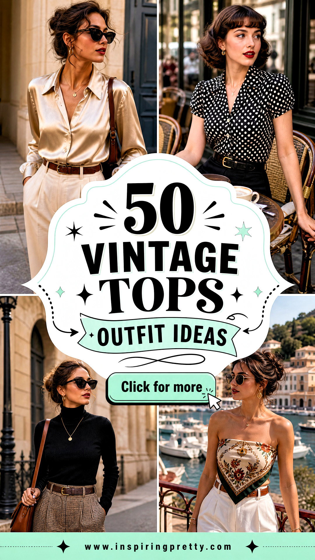 50 Vintage Tops Outfit Ideas for Effortless Retro Style - 50 Vintage Tops Outfit Ideas for Effortless Retro Style