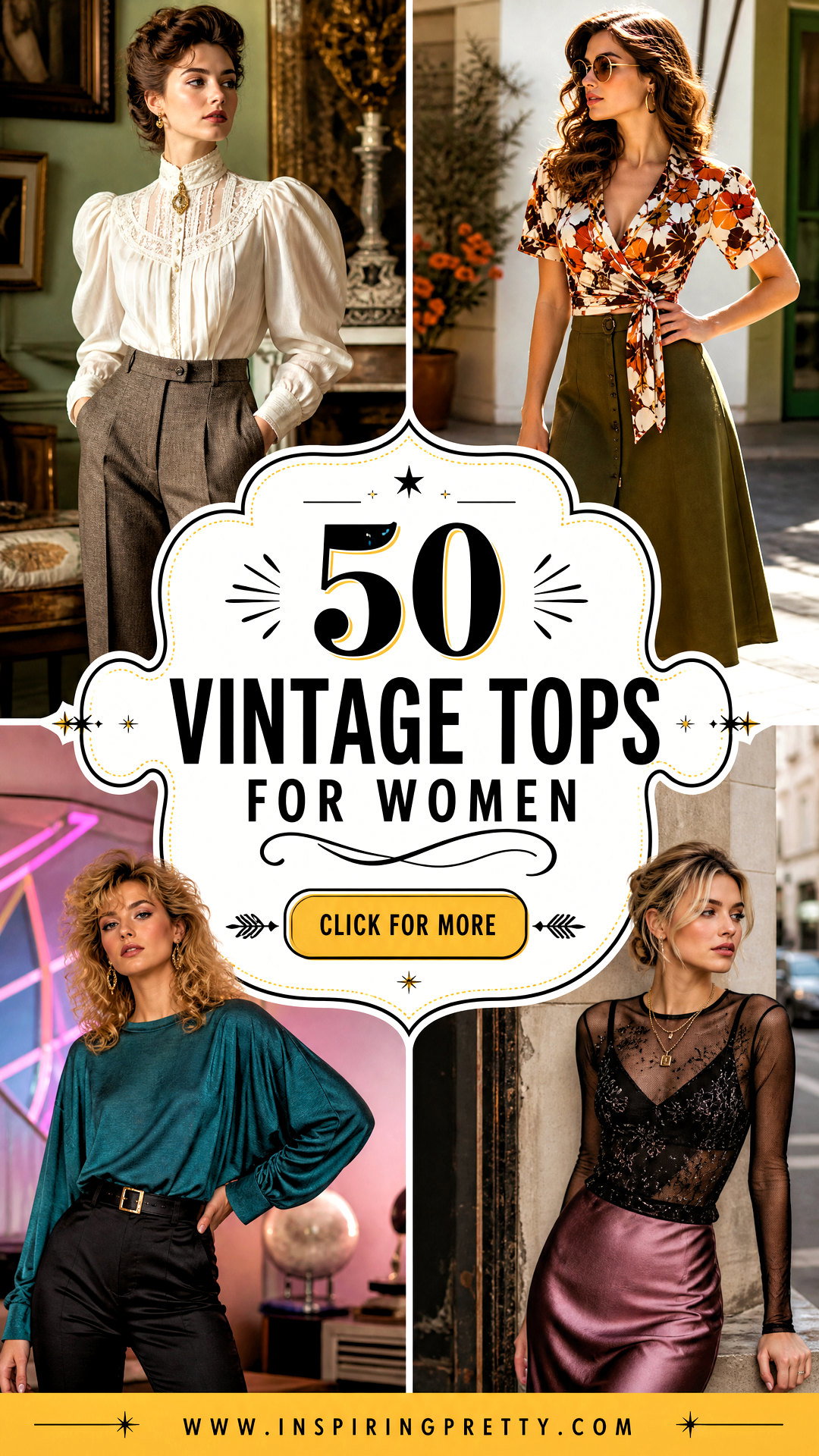 50 Vintage Tops for Women Timeless Finds for Modern Retro Style - 50 Vintage Tops for Women: Timeless Finds for Modern Retro Style