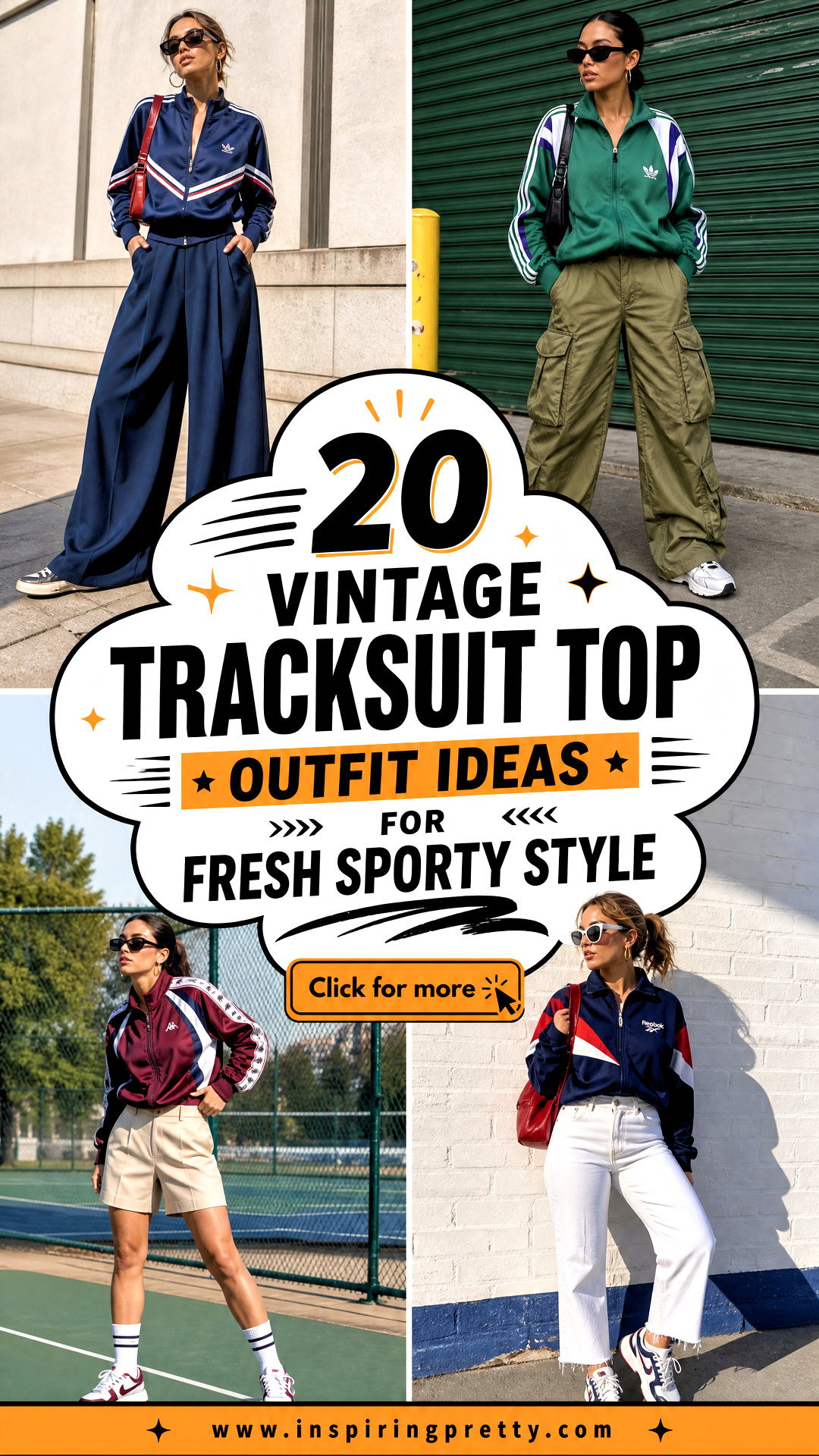 20 Vintage Tracksuit Top Outfit Ideas for Fresh Sporty Style - 20 Vintage Tracksuit Top Outfit Ideas for Fresh Sporty Style