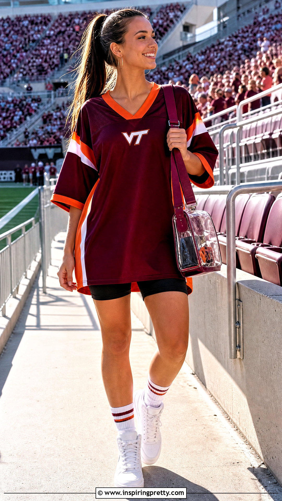 Virginia Tech Jersey Dress With High Top Sneakers - 20 virginia tech women's tops & dresses