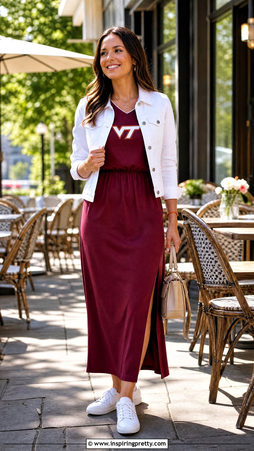 Virginia Tech Midi Dress With White Jacket - 20 virginia tech women's tops & dresses