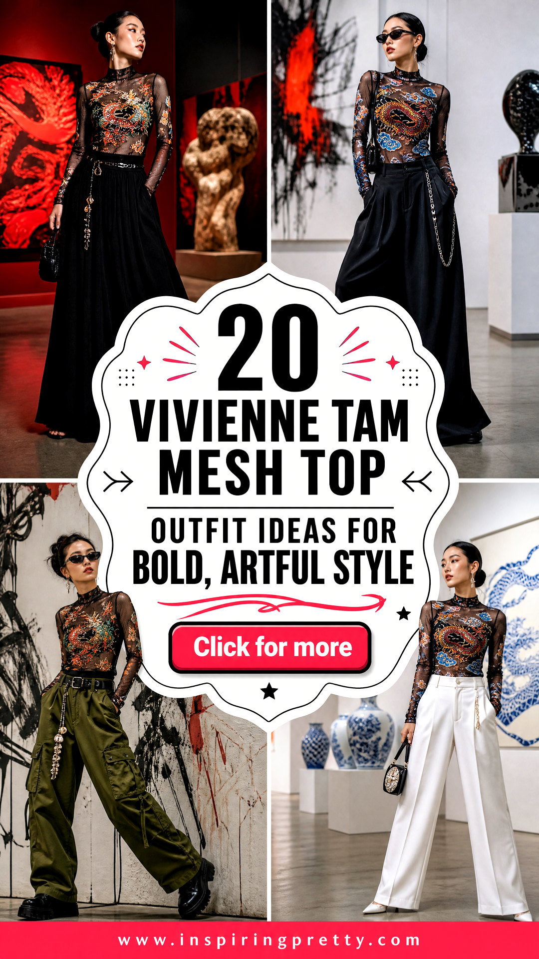 20 Vivienne Tam Mesh Top Outfit Ideas for Bold Artful Style - 20 Vivienne Tam Mesh Top Outfit Ideas for Bold, Artful Style