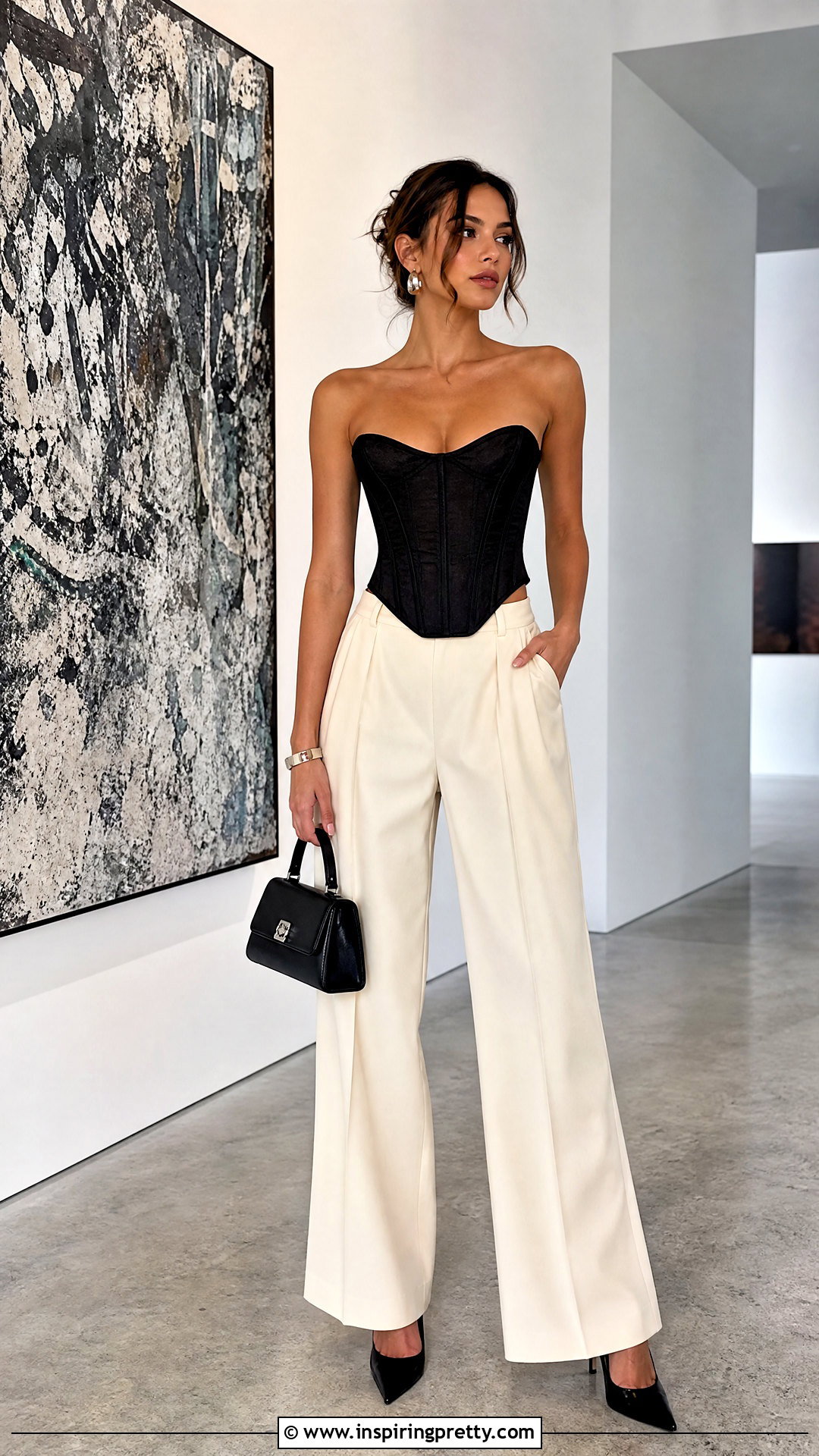 Vivienne Westwood Corset Top With Wide Leg Pants - 50 vivienne westwood top outfit ideas