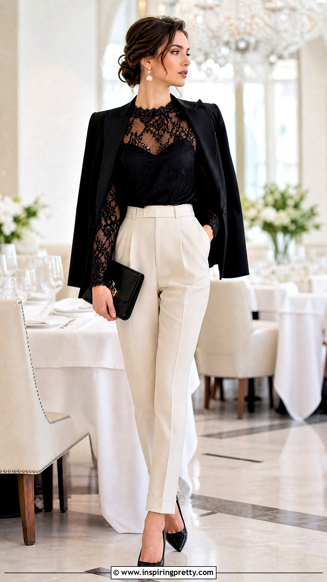 Vivienne Westwood Lace Top With Tailored Trousers - 50 vivienne westwood top outfit ideas