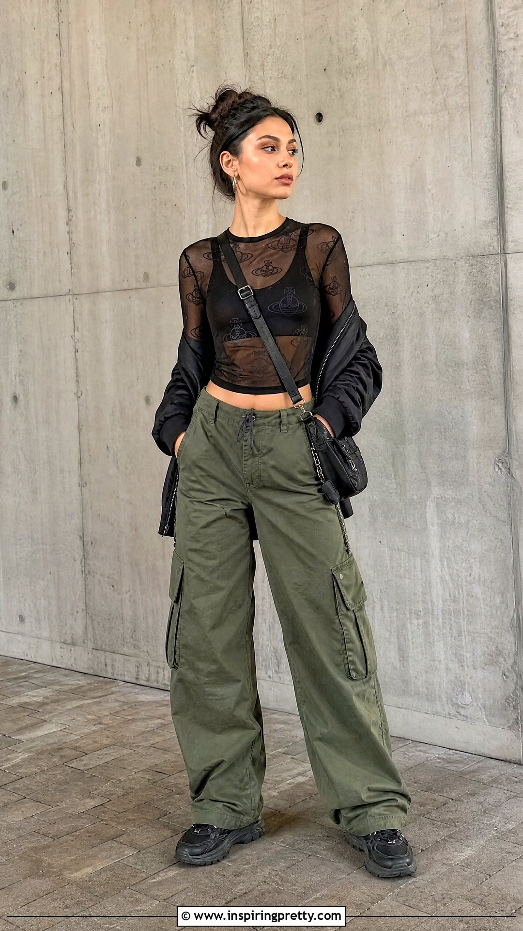 Vivienne Westwood Mesh Top With Cargo Pants - 20 vivienne westwood mesh top outfit ideas