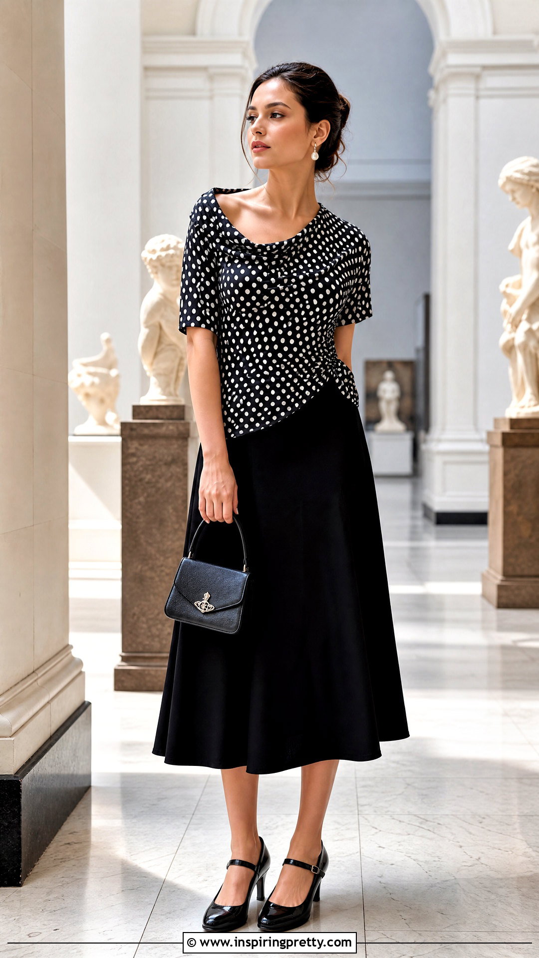 Vivienne Westwood Polka Dot Top With Black Skirt - 50 vivienne westwood top outfit ideas